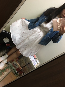 「one after another NICE CLAUP（ワンアフターアナザーナイスクラップ）のアイテム（パンプス）」を使った、funamonさん（レディース・151cm）の秋コーディネート