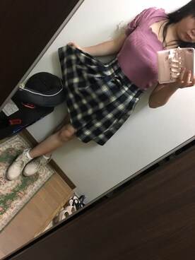 「one after another NICE CLAUP（ワンアフターアナザーナイスクラップ）のアイテム（ブーティ）」を使った、funamonさん（レディース・151cm）の秋コーディネート