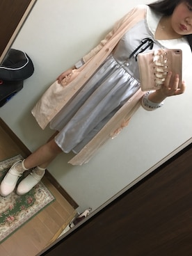 「one after another NICE CLAUP（ワンアフターアナザーナイスクラップ）のアイテム（パンプス）」を使った、funamonさん（レディース・151cm）の秋コーディネート