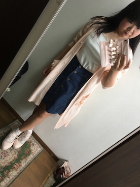 「one after another NICE CLAUP（ワンアフターアナザーナイスクラップ）のアイテム（パンプス）」を使った、funamonさん（レディース・151cm）の秋コーディネート