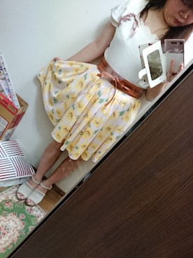 「Ank Rougeオリジナル柄」｜funamonさん（レディース・152cm）の夏コーディネート