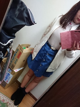 「Ank Rouge（アンクルージュ）のアイテム（ブルゾン）」を使った、funamonさん（レディース・152cm）の秋コーディネート