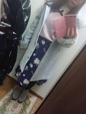 funamonさん（レディース・152cm）の冬コーディネート