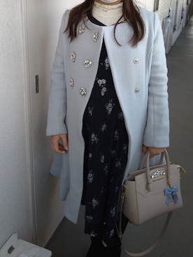 「元旦コーデ」｜funamonさん（レディース・152cm）の冬コーディネート