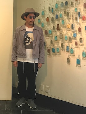 「UNUSED」｜「アイテム（ブルゾン）」を使った、AQUILLIOさん（メンズ・173cm）の秋コーディネート