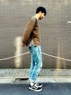 「NAVAL（ナバル）のアイテム」を使った、SOMAさん（メンズ・180cm）の冬コーディネート