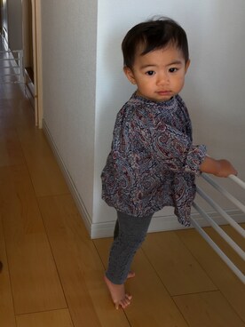 「Bonpoint（ボンポワン）のアイテム」を使った、あーりんさん（キッズ・90cm）の冬コーディネート