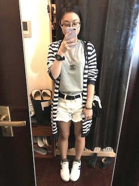 「flapper_bags（フラッパー）のアイテム」を使った、S.  Janeさん（レディース・158cm）の夏コーディネート