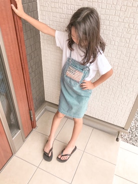 「Ralph Lauren」｜「アイテム（オールインワン・サロペット）」を使った、ɴɪᴄᴏ.ᴀʏᴀさん（キッズ・120cm）の夏コーディネート