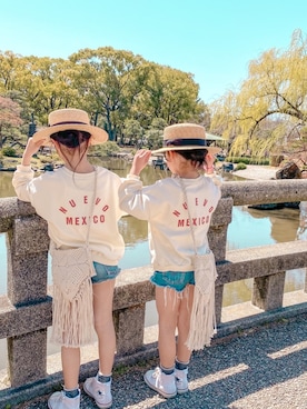 ɴɪᴄᴏ.ᴀʏᴀさん（キッズ・123cm）の春コーディネート