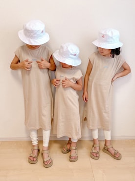 ɴɪᴄᴏ.ᴀʏᴀさん（キッズ・126cm）の夏コーディネート
