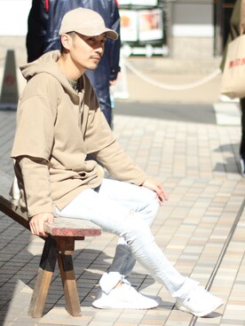 「GOSTAR DE FUGA（ゴスタール ジフーガ）のアイテム」を使った、yu-shinogiさん（メンズ・170cm）の冬コーディネート