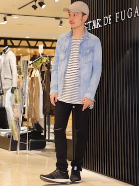 「GOSTAR DE FUGA（ゴスタール ジフーガ）のアイテム」を使った、yu-shinogiさん（メンズ・170cm）の冬コーディネート