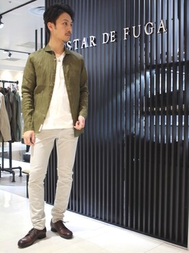 「GOSTAR DE FUGA（ゴスタール ジフーガ）のアイテム」を使った、yu-shinogiさん（メンズ・170cm）の春コーディネート