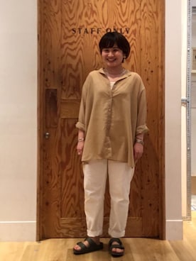 「coen」｜coen たむらさん（レディース・155cm）の夏コーディネート