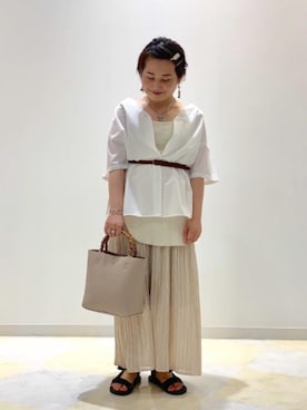 「セール」｜coen たむらさん（レディース・155cm）の夏コーディネート