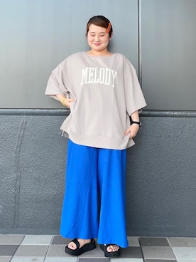 「涼しくて軽い「涼・軽パンツ」」｜coen たむらさん（レディース・155cm）の夏コーディネート