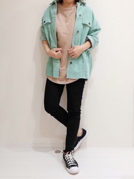 𝐦𝐚𝐱𝐡𝐨𝐧𝐞𝐲さん（レディース・160cm）の春コーディネート