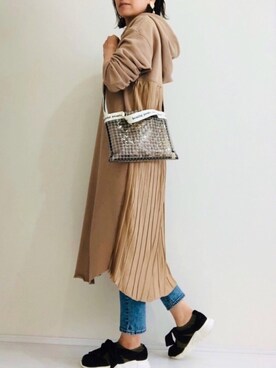 𝐦𝐚𝐱𝐡𝐨𝐧𝐞𝐲さん（レディース・160cm）の春コーディネート