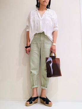 𝐦𝐚𝐱𝐡𝐨𝐧𝐞𝐲さん（レディース・160cm）の春コーディネート