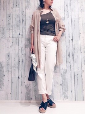 𝐦𝐚𝐱𝐡𝐨𝐧𝐞𝐲さん（レディース・160cm）の春コーディネート