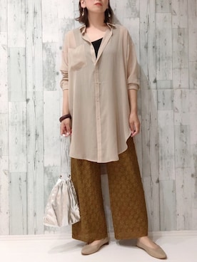 𝐦𝐚𝐱𝐡𝐨𝐧𝐞𝐲さん（レディース・160cm）の春コーディネート