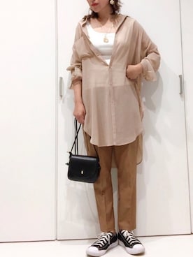 𝐦𝐚𝐱𝐡𝐨𝐧𝐞𝐲さん（レディース・160cm）の夏コーディネート