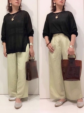 𝐦𝐚𝐱𝐡𝐨𝐧𝐞𝐲さん（レディース・160cm）の夏コーディネート