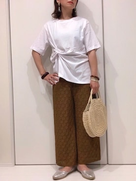 𝐦𝐚𝐱𝐡𝐨𝐧𝐞𝐲さん（レディース・160cm）の夏コーディネート