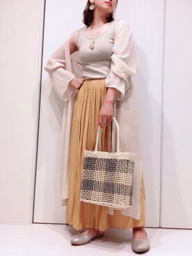 𝐦𝐚𝐱𝐡𝐨𝐧𝐞𝐲さん（レディース・160cm）の夏コーディネート
