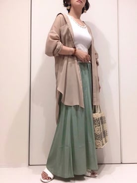 𝐦𝐚𝐱𝐡𝐨𝐧𝐞𝐲さん(レディース・160cm)の夏コーディネート