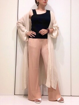 「KOBE LETTUCE」｜「アイテム（その他）」を使った、𝐦𝐚𝐱𝐡𝐨𝐧𝐞𝐲さん（レディース・160cm）の夏コーディネート