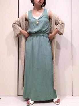 𝐦𝐚𝐱𝐡𝐨𝐧𝐞𝐲さん（レディース・160cm）の夏コーディネート