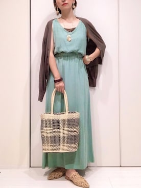 「AMERICAN HOLIC（アメリカンホリック）のアイテム」を使った、𝐦𝐚𝐱𝐡𝐨𝐧𝐞𝐲さん（レディース・160cm）の夏コーディネート