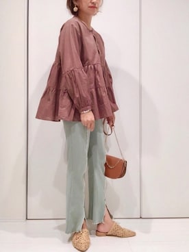 𝐦𝐚𝐱𝐡𝐨𝐧𝐞𝐲さん（レディース・160cm）の秋コーディネート