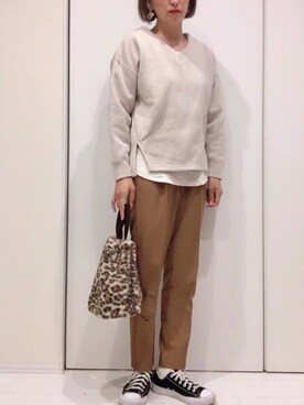 𝐦𝐚𝐱𝐡𝐨𝐧𝐞𝐲さん（レディース・160cm）の秋コーディネート