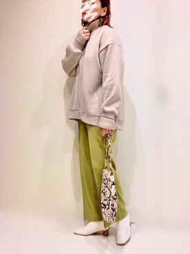 𝐦𝐚𝐱𝐡𝐨𝐧𝐞𝐲さん(レディース・160cm)の冬コーディネート
