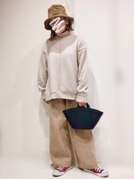 𝐦𝐚𝐱𝐡𝐨𝐧𝐞𝐲さん（レディース・160cm）の冬コーディネート