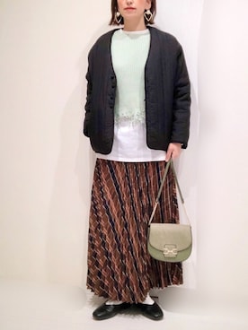 𝐦𝐚𝐱𝐡𝐨𝐧𝐞𝐲さん(レディース・160cm)の冬コーディネート