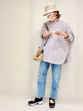 𝐦𝐚𝐱𝐡𝐨𝐧𝐞𝐲さん（レディース・160cm）の春コーディネート