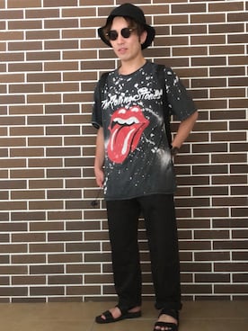 「STUDIOUS（ステュディオス）のアイテム（サンダル）」を使った、naturalmizukiさん（メンズ・160cm）の夏コーディネート