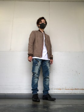 「アイテム（ブルゾン）」を使った、naturalmizukiさん（メンズ・160cm・30代）の秋コーディネート