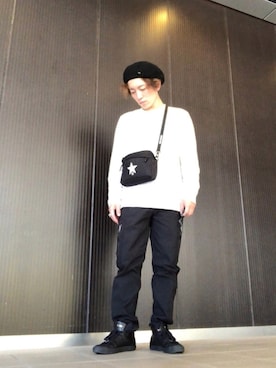 「CONVERSE TOKYO（コンバーストウキョウ）のアイテム（バッグ）」を使った、naturalmizukiさん（メンズ・160cm）の秋コーディネート