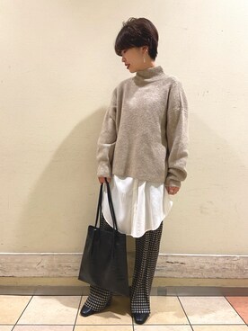 wataseさん（レディース・154cm）の冬コーディネート