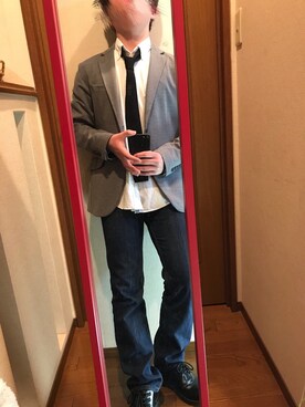 「アイテム（フォーマルスーツ/小物）」を使った、ゆうひくん［低身長男子 ］さん（メンズ・165cm・10代）の冬コーディネート