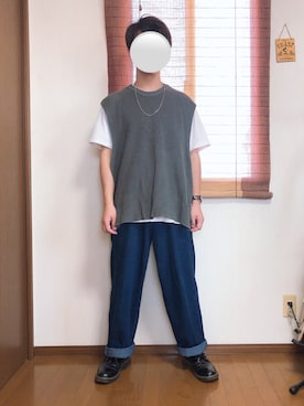 「アイテム（腕時計、ブラウン系）」を使った、ゆうひくん［低身長男子 ］さん（メンズ・165cm）の夏コーディネート