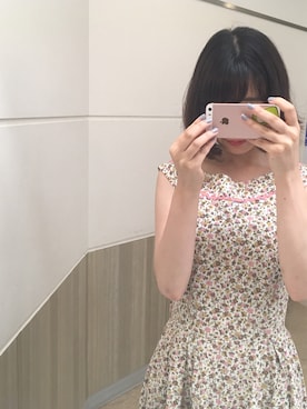 「Grimoire（グリモワール）のアイテム（ワンピース/ドレス）」を使った、amokahoさん（レディース・161cm）の夏コーディネート