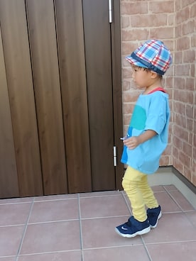 「BOO HOMES（ブー オム）のアイテム」を使った、たろうさん（キッズ・90cm）の夏コーディネート