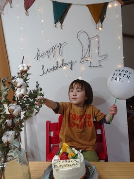 「numero74」｜たろうさん（キッズ・90cm）の春コーディネート