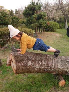 「ARCH & LINE（アーチアンドライン）のアイテム」を使った、たろうさん（キッズ・90cm）の春コーディネート